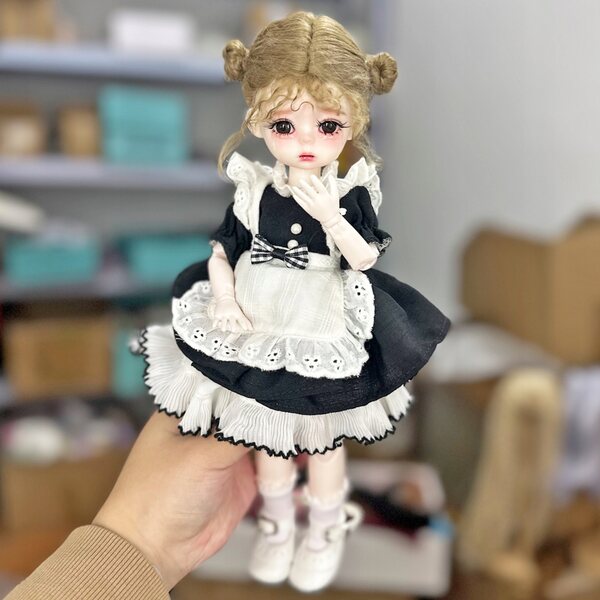 Bambola Moda BJD 30 cm con Articolazioni Mobili e Vestito Elegante