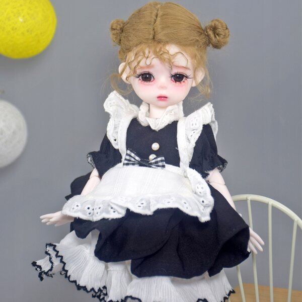 Bambola Moda BJD 30 cm con Articolazioni Mobili e Vestito Elegante