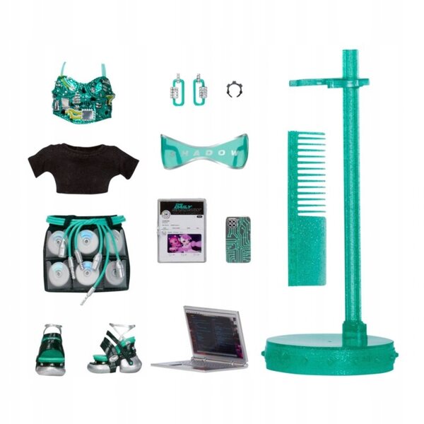 Rainbow High Berrie Skies Green - Bambola con Capelli Verdi e Accessori Moda