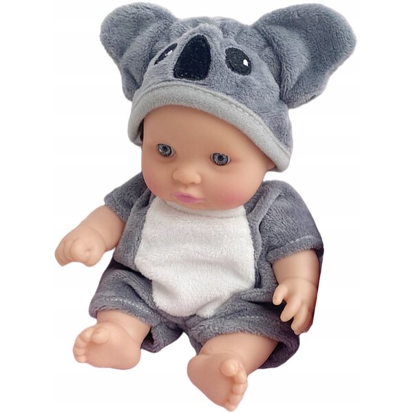 Baby Bobas Minipuppe 17 cm mit Pandakleid - Kinderspielzeug