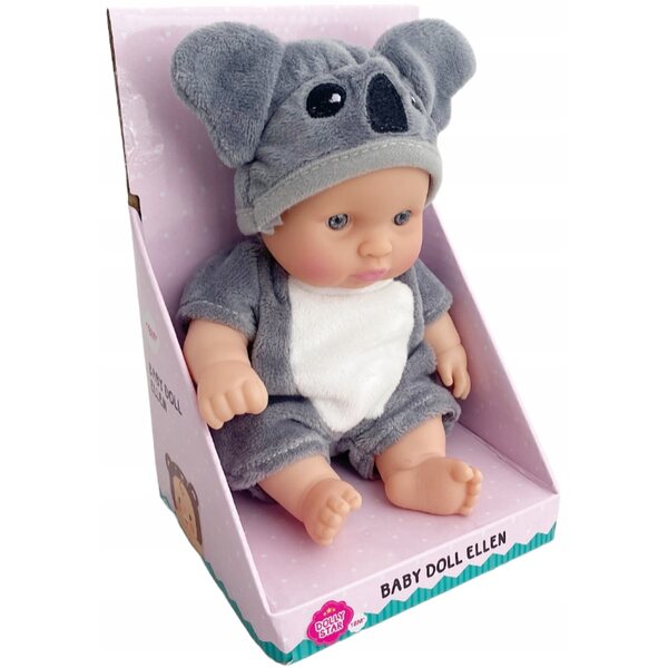 Baby Bobas Minipuppe 17 cm mit Pandakleid - Kinderspielzeug