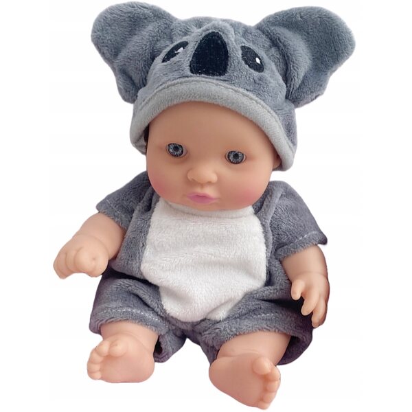 Baby Bobas Minipuppe 17 cm mit Pandakleid - Kinderspielzeug