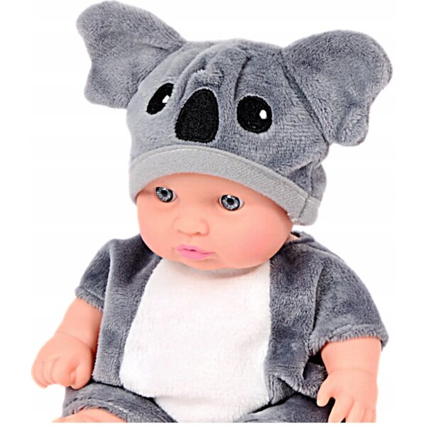 Baby Bobas Minipuppe 17 cm mit Pandakleid - Kinderspielzeug