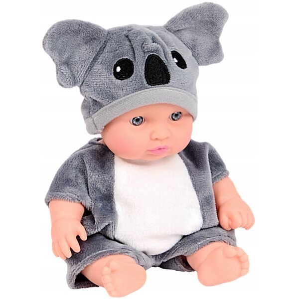 Baby Bobas Minipuppe 17 cm mit Pandakleid - Kinderspielzeug