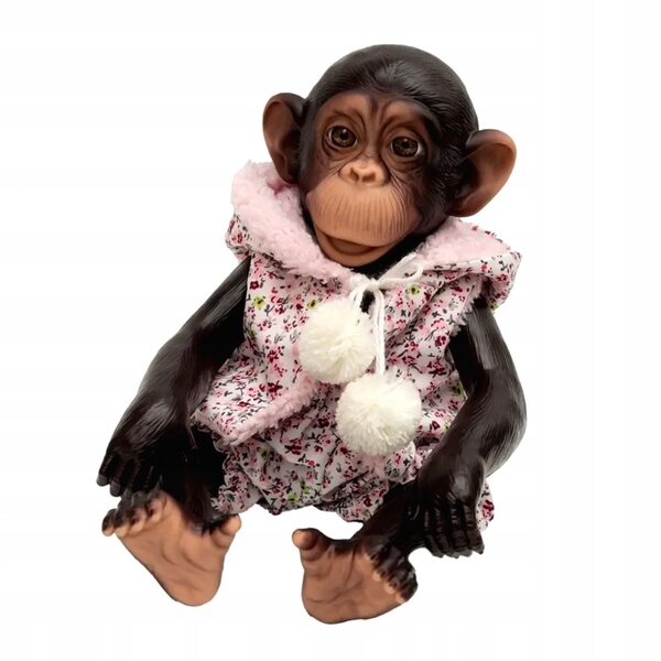 Bambola Scimmia Scimpanzé 32 cm - Peluche realistico per bambini 3+