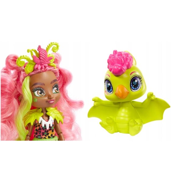 Bambola Fernessa Cave Club con un simpatico animale e accessori Mattel per bambini 4+