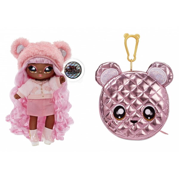 Na Na Na Surprise Glam Cali Grizzly Doll с чанта 2 в 1 Fashion and Sparkles