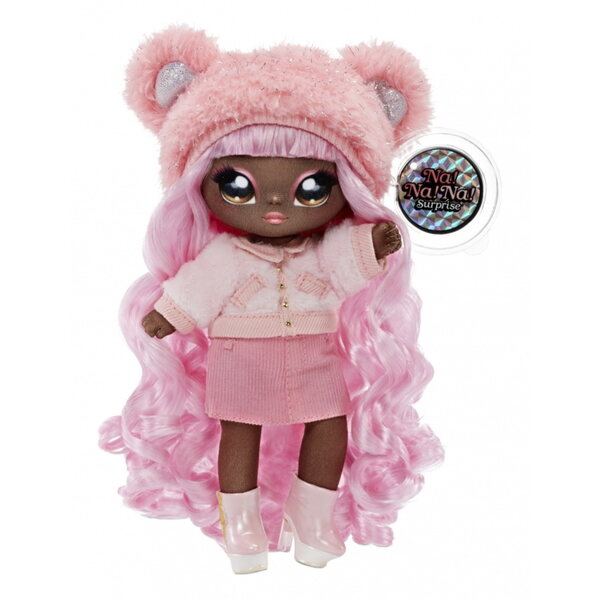 Na Na Na Surprise Glam Cali Grizzly Doll с чанта 2 в 1 Fashion and Sparkles