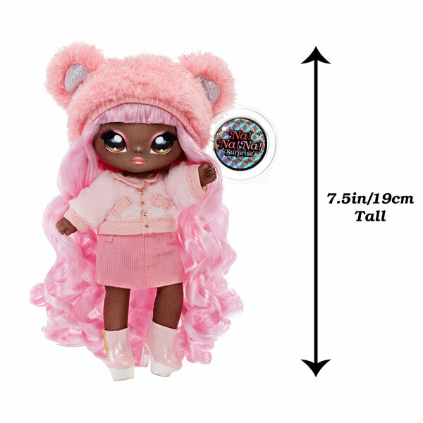 Na Na Na Surprise Glam Cali Grizzly Doll с чанта 2 в 1 Fashion and Sparkles