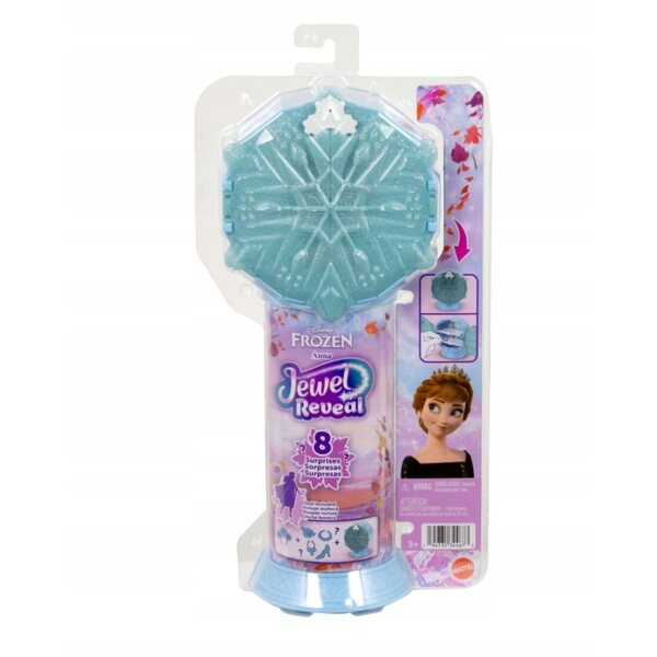 Anna Jewel Reveal Puppe aus Frozen mit Überraschung und Zubehör 29 cm Mattel