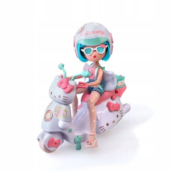 Hello Kitty Doll Pretty Pink Scooter Famous mit Roller und Modeaccessoires