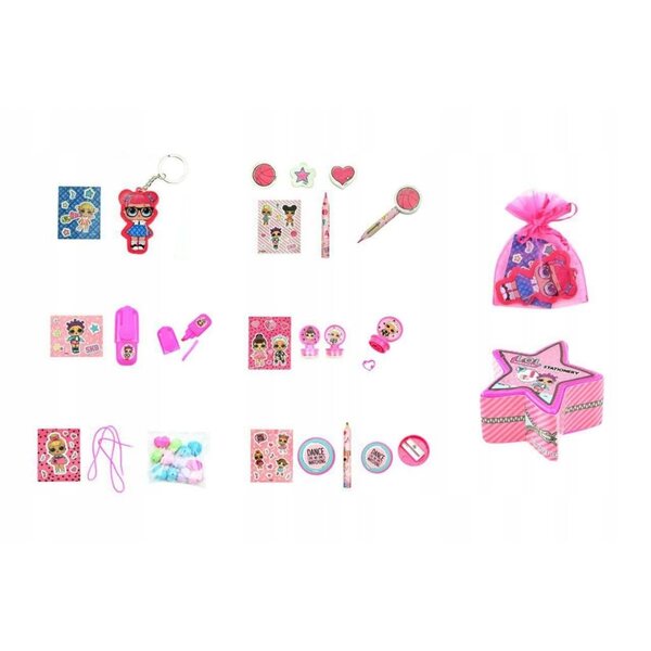 L.O.L. Briefpapier-Set für Mädchen mit Überraschungszubehör