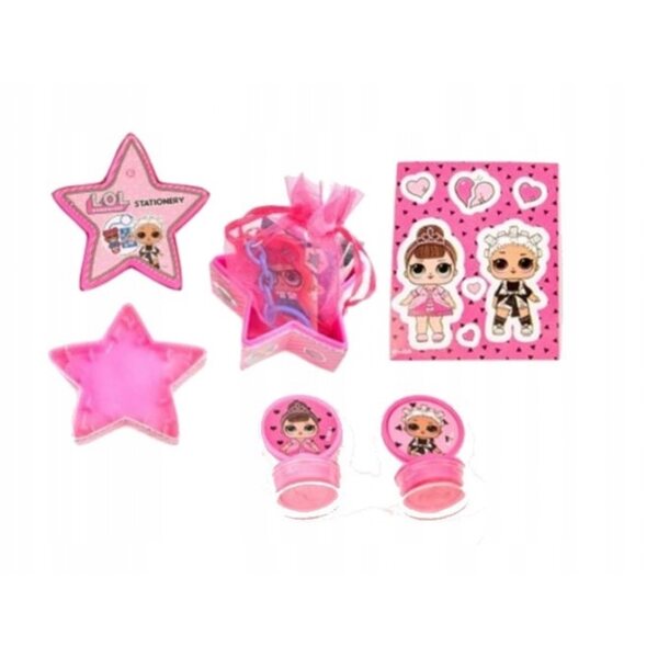 L.O.L. Briefpapier-Set für Mädchen mit Überraschungszubehör