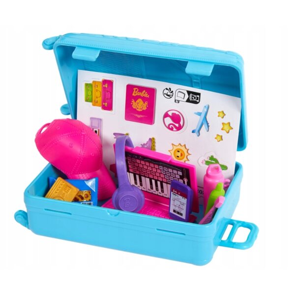 Barbie Traveller mit Koffer und Zubehörset für Kinder ab 3 Jahren