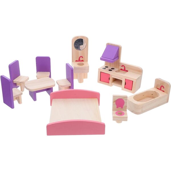 Kit de bricolage de meubles miniatures pour maison de poupée STOBAZA, facile à assembler et coloré