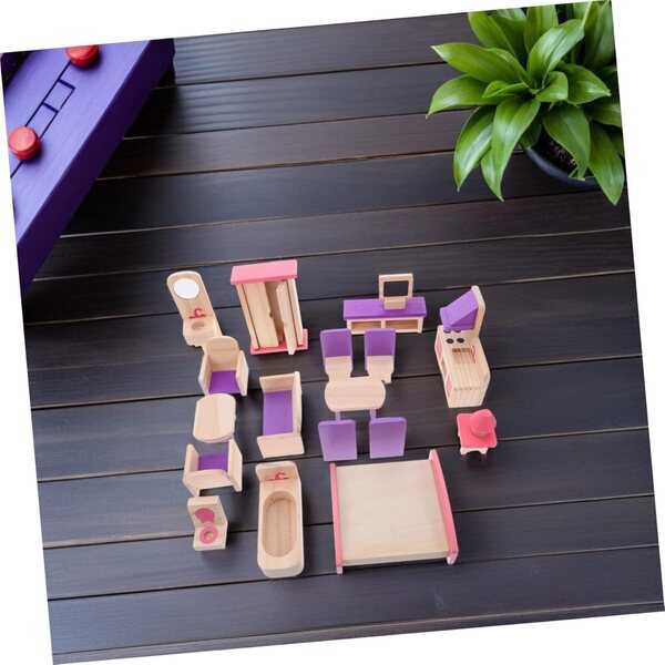 Kit de bricolage de meubles miniatures pour maison de poupée STOBAZA, facile à assembler et coloré