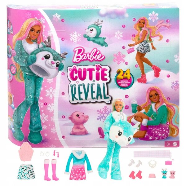 Barbie Color Reveal Adventskalender mit 24 Accessoires und Überraschung