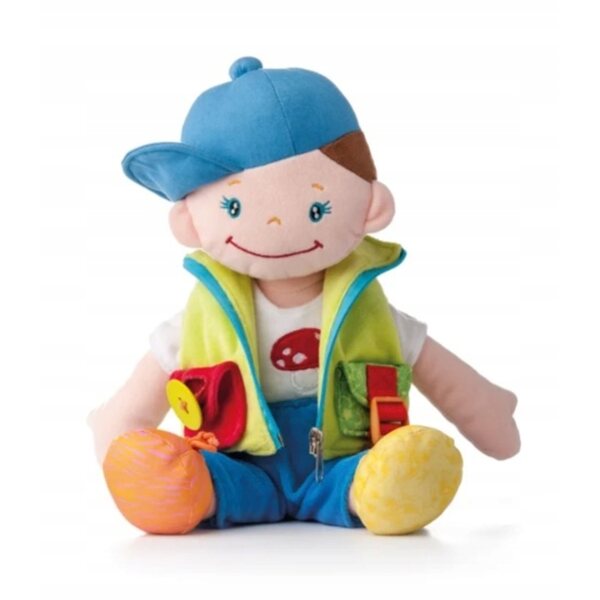 Bambola sensoriale Keiki 42 cm - una bambola educativa per vestirsi e sviluppare capacità motorie