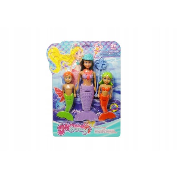 Set di 3 bambole sirena Swede con Movimento e Accessori per Bambini 3+