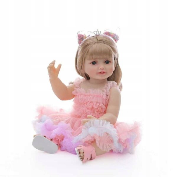 Bambola Reborn 55 cm dall'aspetto naturale, bambola realistica per bambini 3+
