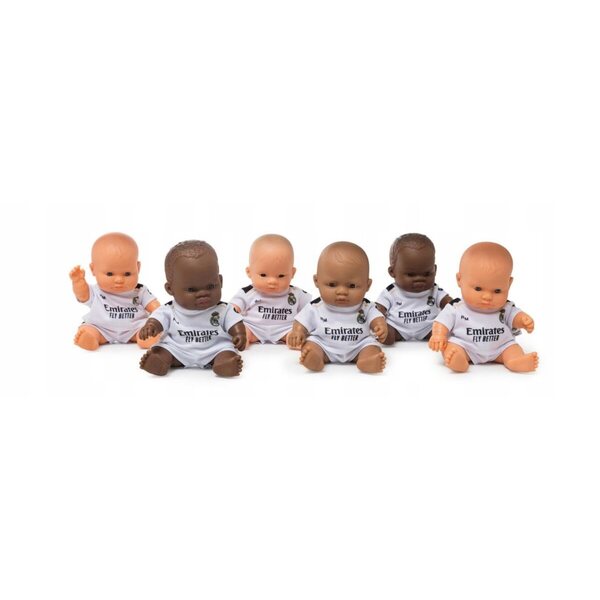 Bambola Miniland Real Madrid Ragazzo Africano 21 cm in Abito Ufficiale