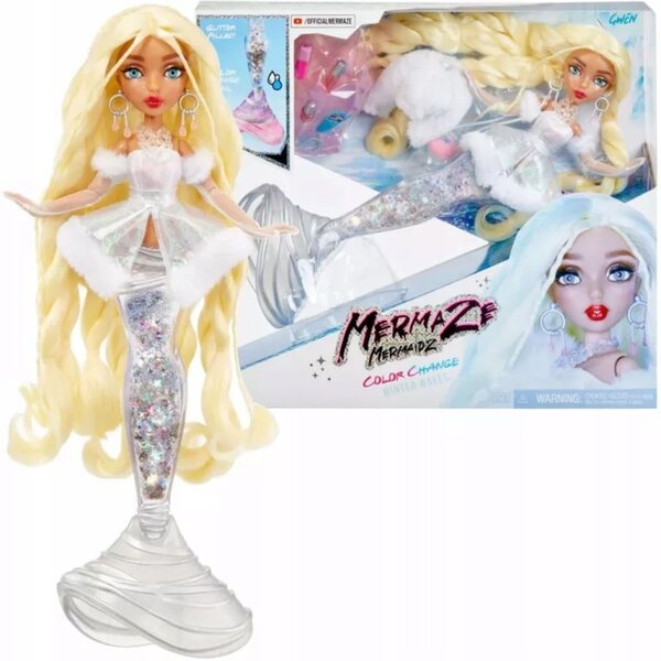 Lalena Mermaid Mermaze Mermaidz Gwen 34 cm mit winterlichem Farbwechsel