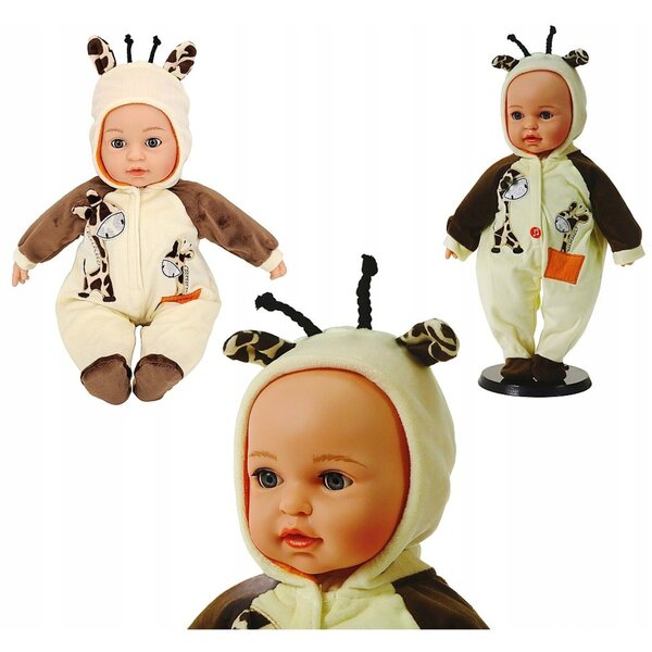 Interaktive Babypuppe 40 cm mit Geräuschen und schließenden Augen für Kinder ab 3 Jahren