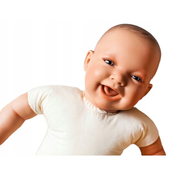 Ronny bambolotto spagnolo di 54 cm con pancione morbido, perfetto per i bambini