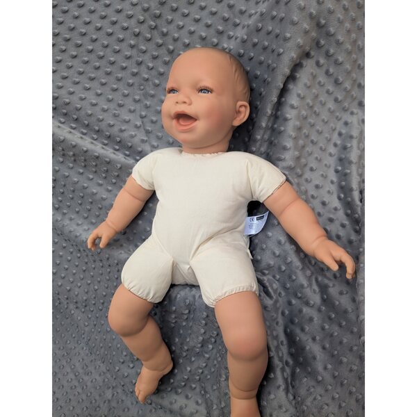 Ronny bambolotto spagnolo di 54 cm con pancione morbido, perfetto per i bambini