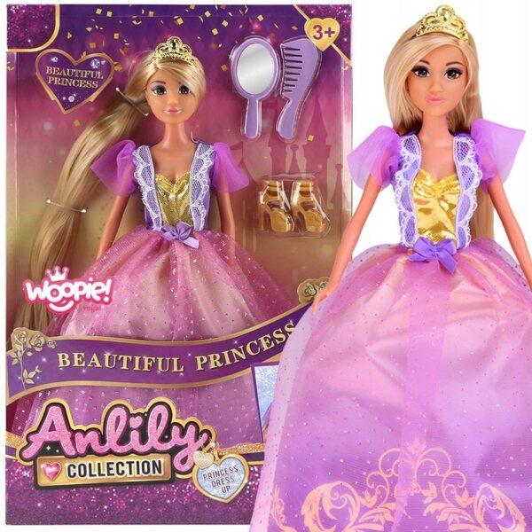 Bambola della Principessa Lili con capelli lunghi e accessori reali Woopie