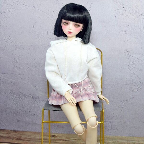 1/3 BJD Doll 22 inch Female Body Shimmer Eyes Doll with Makeup Full Outfits