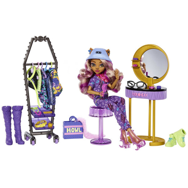Monster High Clawdeen Wolf Mattel 29 cm con abiti e accessori moda
