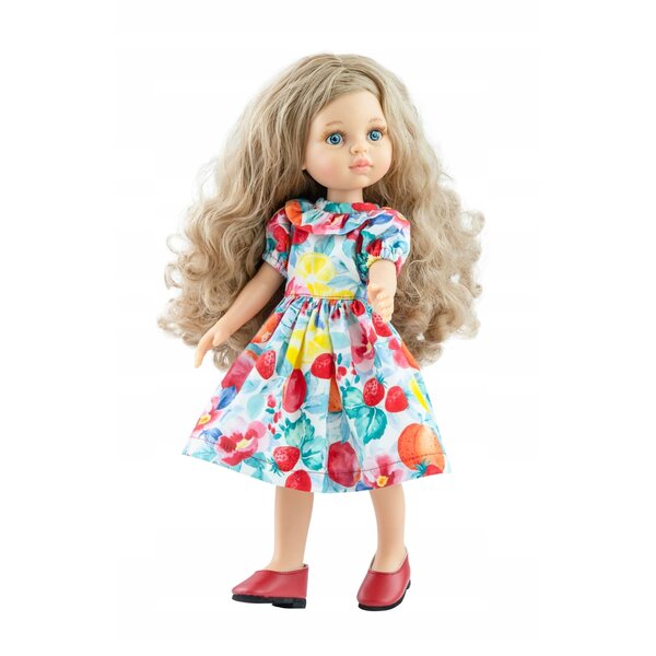 Lalka Paola Reina Carla w sukience w owoce- 32cm