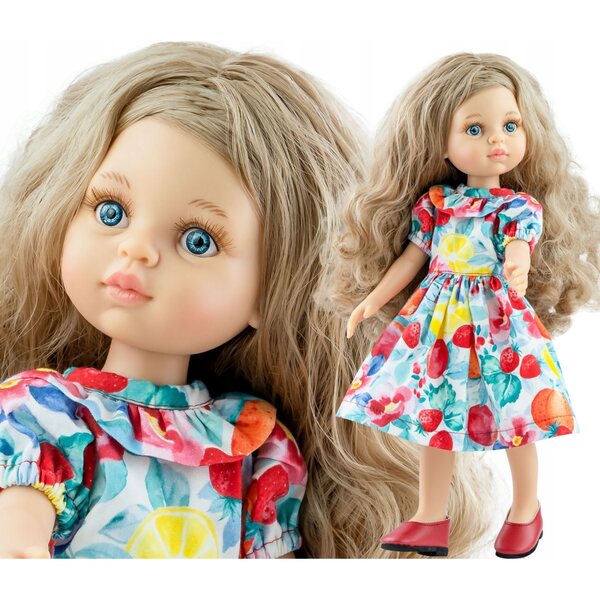 Lalka Paola Reina Carla w sukience w owoce- 32cm