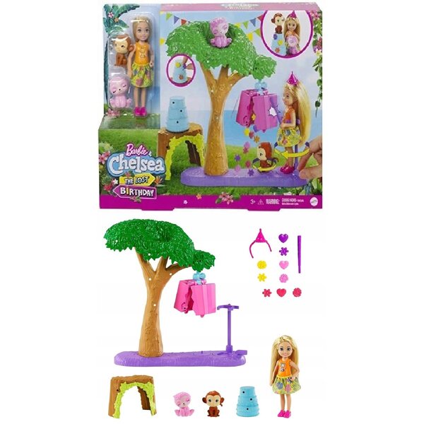 Barbie Chelseas Geburtstagsüberraschung – Mattel-Spielset für Kinder ab 3 Jahren