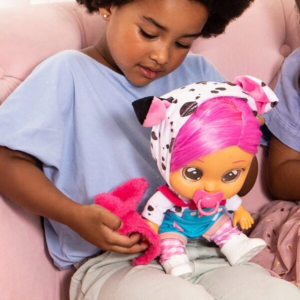 Cry Babies Dressy Dotty 30 cm große interaktive Puppe mit Geräuschen und Tränen