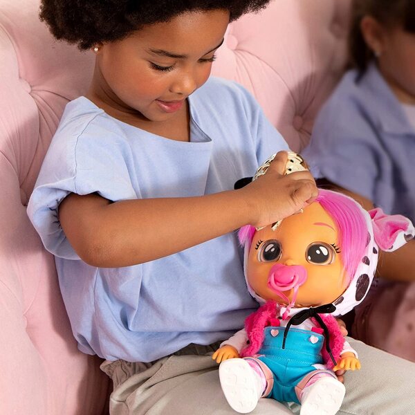 Cry Babies Dressy Dotty 30 cm große interaktive Puppe mit Geräuschen und Tränen