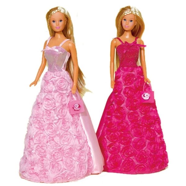 Bambola Steffi Principessa in Abito da Ballo Rosa 29 cm per Bambini 3+