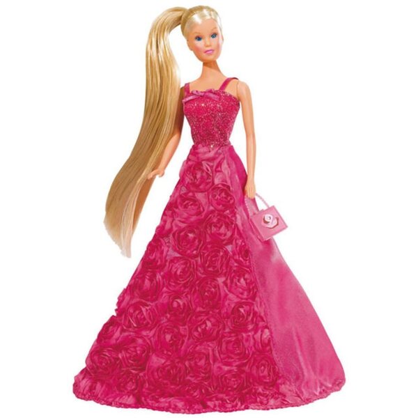 Bambola Steffi Principessa in Abito da Ballo Rosa 29 cm per Bambini 3+