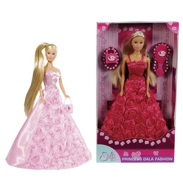 Bambola Steffi Principessa in Abito da Ballo Rosa 29 cm per Bambini 3+