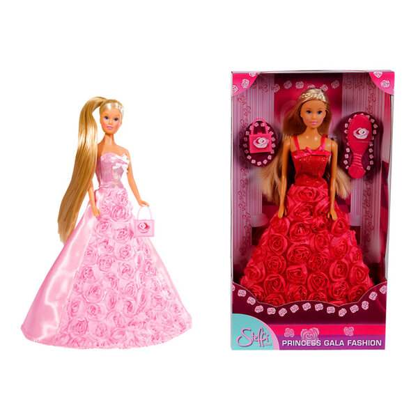 Bambola Steffi Principessa in Abito da Ballo Rosa 29 cm per Bambini 3+
