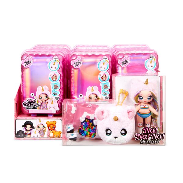 Eine Minipuppe! AN! AN! Überraschen Sie Minna Moody mit einem Pompon und einem Tauballon