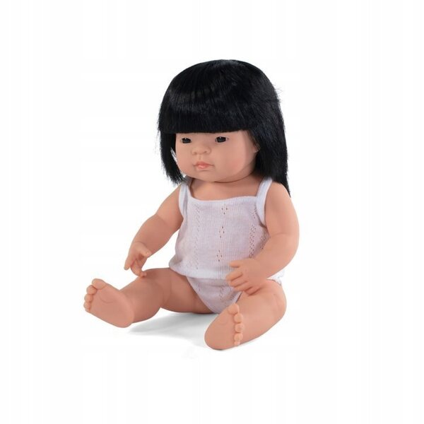 Miniland 38 cm große asiatische Puppe mit Vanilleduft, lehrreich und widerstandsfähig