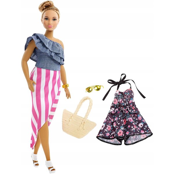 Barbie Fashionistas 29 cm mit trendiger Modekleidung und Accessoires