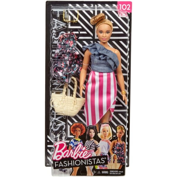 Barbie Fashionistas 29 cm mit trendiger Modekleidung und Accessoires