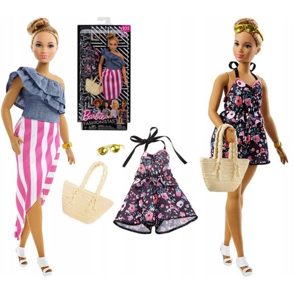 Barbie Fashionistas 29 cm mit trendiger Modekleidung und Accessoires