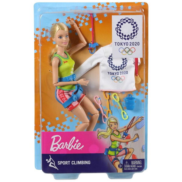 Barbie Olympic Wspinaczka Sportowa mit Zubehör und Goldmedaille