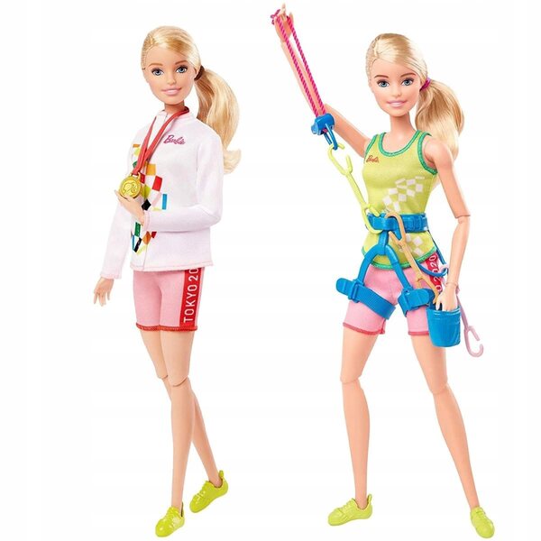 Barbie Olympic Wspinaczka Sportowa mit Zubehör und Goldmedaille