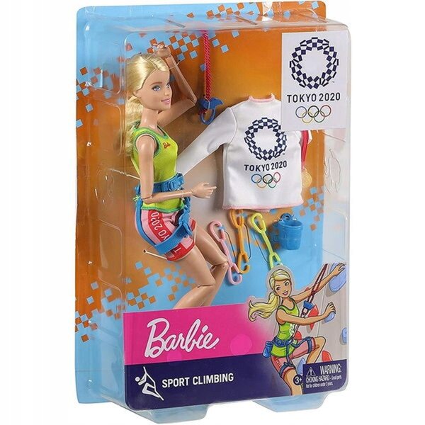 Barbie Olympic Wspinaczka Sportowa mit Zubehör und Goldmedaille