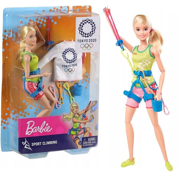 Barbie Olympic Wspinaczka Sportowa mit Zubehör und Goldmedaille
